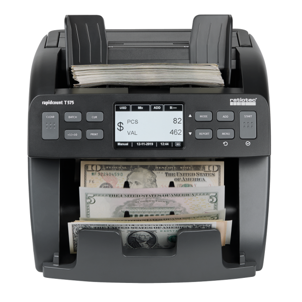 Banknotenzählmaschine rapidcount T575 ratiotec